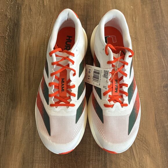 Adidas Adizero EVO SL Miami Hurricanes Men Size 10 Running Shoes JQ2148 main image 6